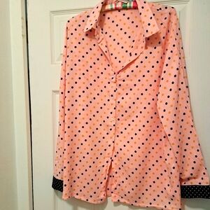 Misook polka dot tunic
